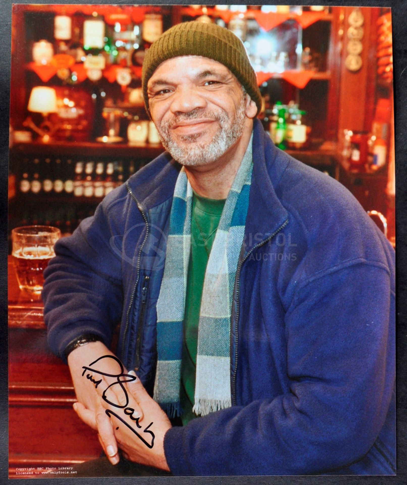 ONLY FOOLS & HORSES - DENZIL - PAUL BARBER - SIGNED 8X10" PHOTOGRAPH