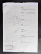 ONLY FOOLS & HORSES - SICKNESS & WEALTH - MULTI-SIGNED ORIGINAL SCRIPT PAGE