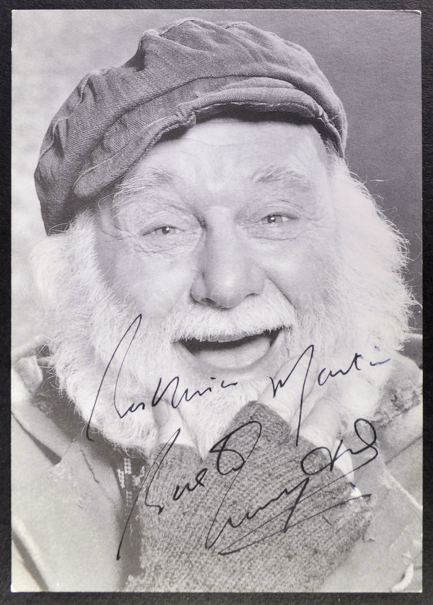 ONLY FOOLS & HORSES - BUSTER MERRYFIELD SIGNED POSTCARD