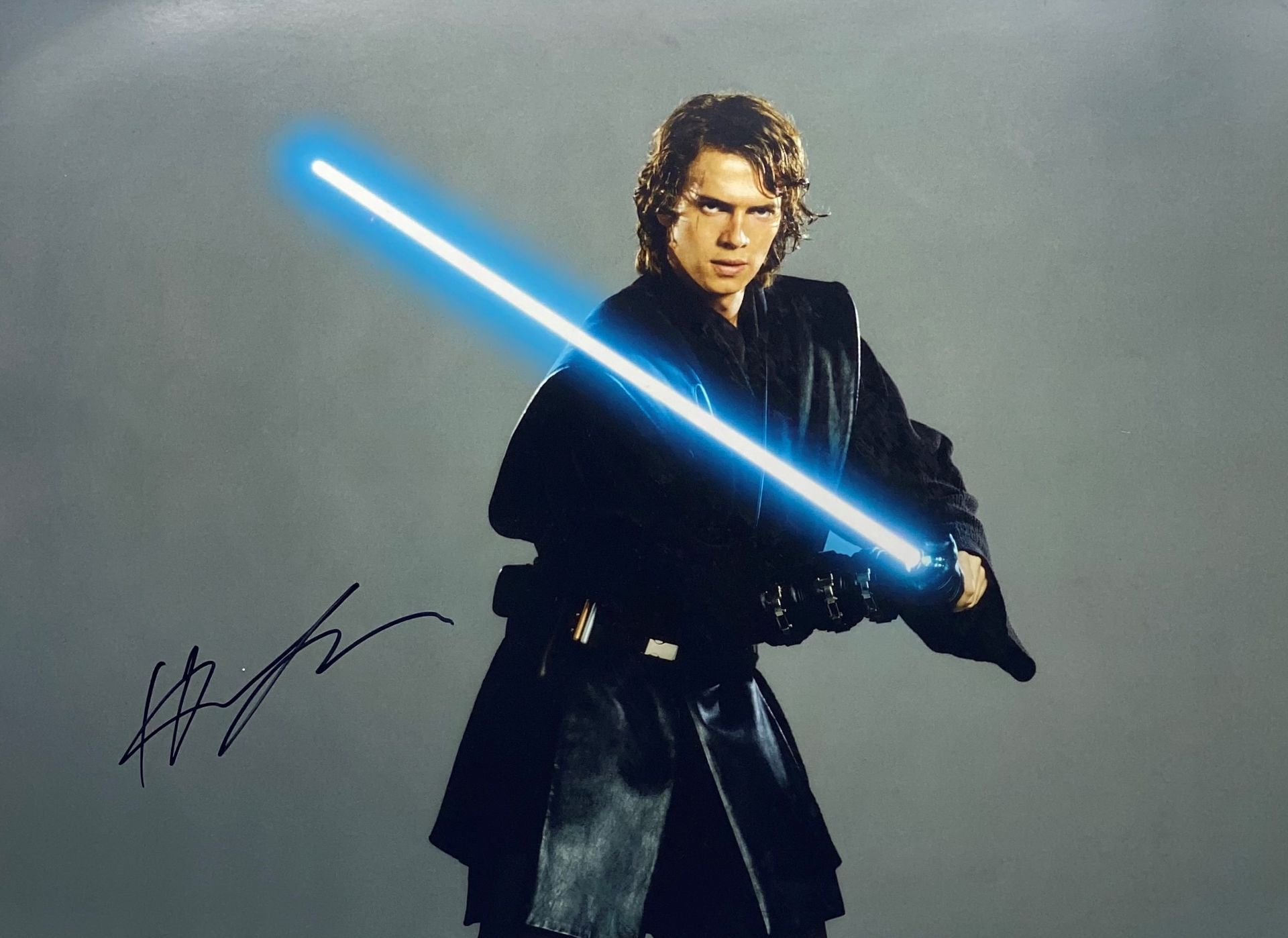 STAR WARS - HAYDEN CHRISTENSEN - ANAKIN SKYWALKER - SIGNED 16X12" - AFTAL