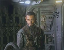 STAR WARS - ROGUE ONE - RIZ AHMED - SIGNED 8X10" PHOTO - AFTAL