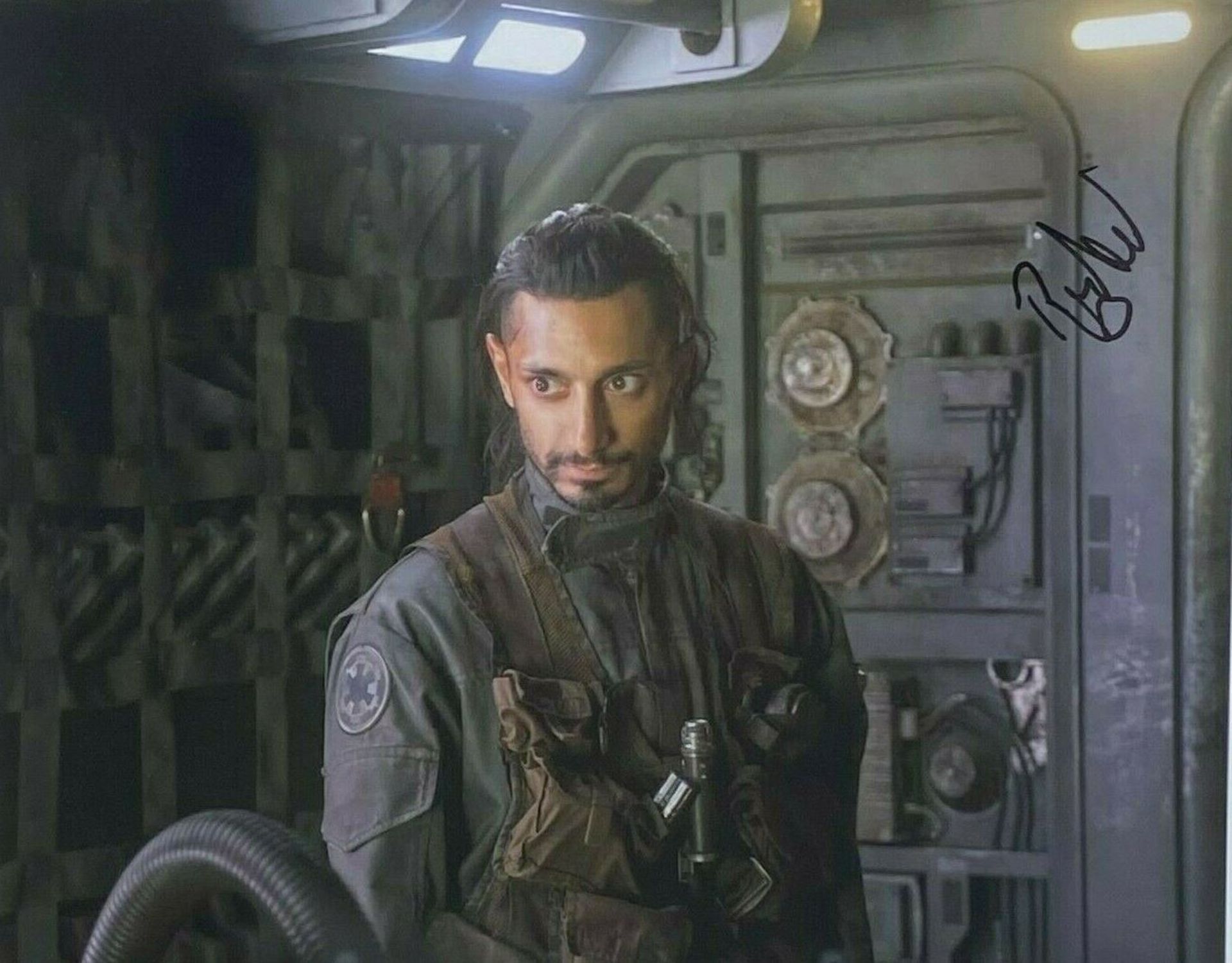 STAR WARS - ROGUE ONE - RIZ AHMED - SIGNED 8X10" PHOTO - AFTAL