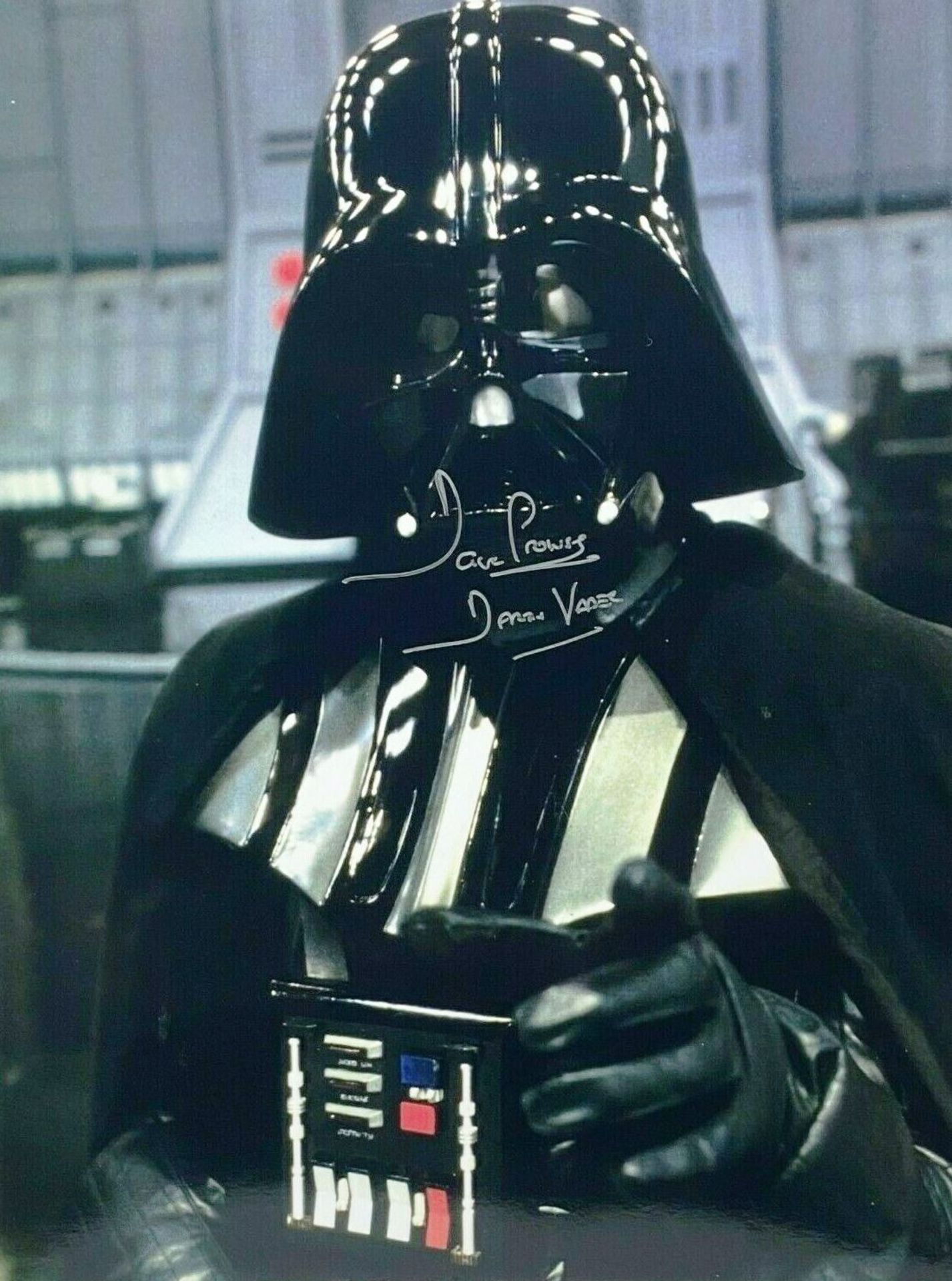 STAR WARS - DAVE PROWSE - SIGNED 16X12" PHOTOGRAPH - AFTAL