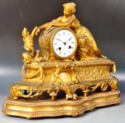 EARLY 20TH CENTURY JAPY FRERES ORMOLU CLOCK ON STAND
