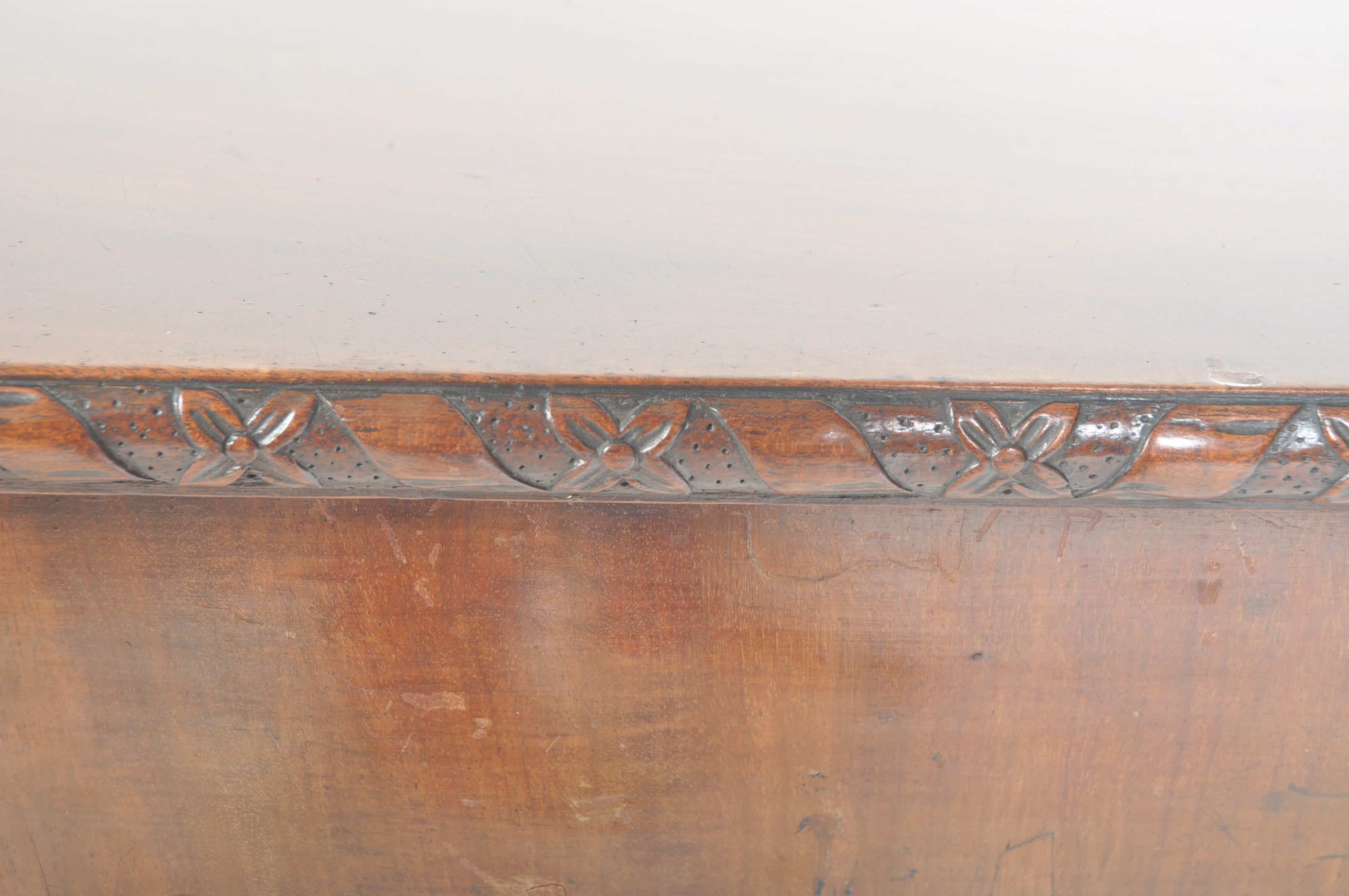 18TH CENTURY GEORGE III MAHOGANY TEA TABLE - Image 8 of 9