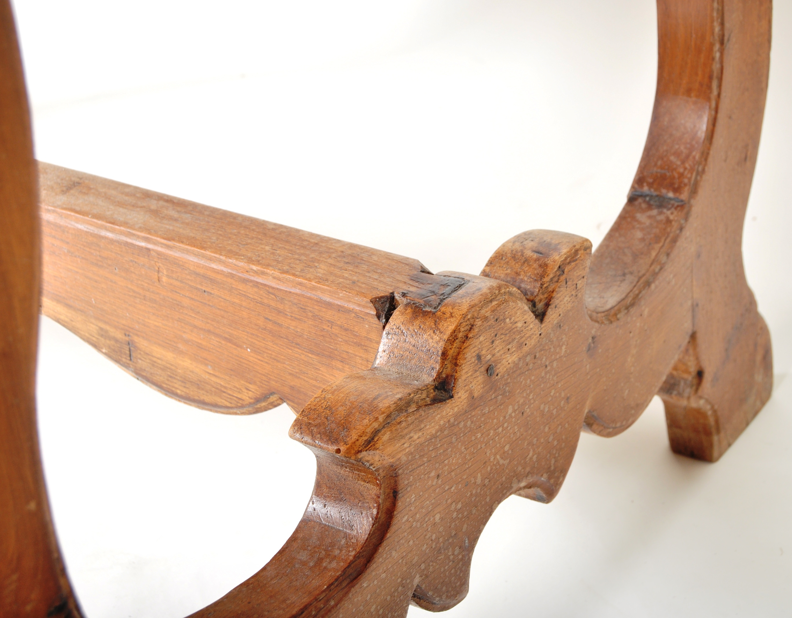 19TH CENTURY CHESTNUT WOOD REFECTORY DINING TABLE - Image 7 of 7