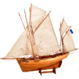 20TH CENTURY SCRATCH BUILT MODEL BOAT