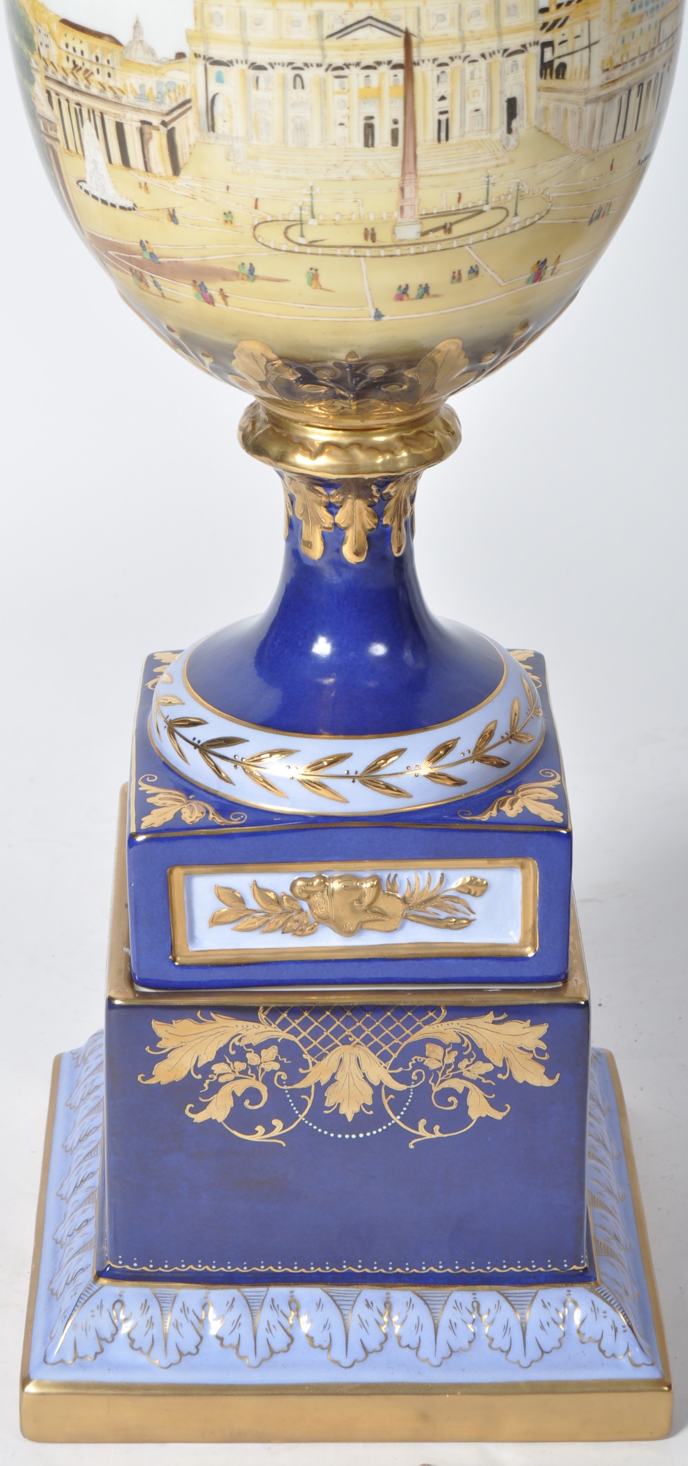 A PAIR OF FRENCH EMPIRE STYLE BALUSTER FORM VASES - Image 4 of 11