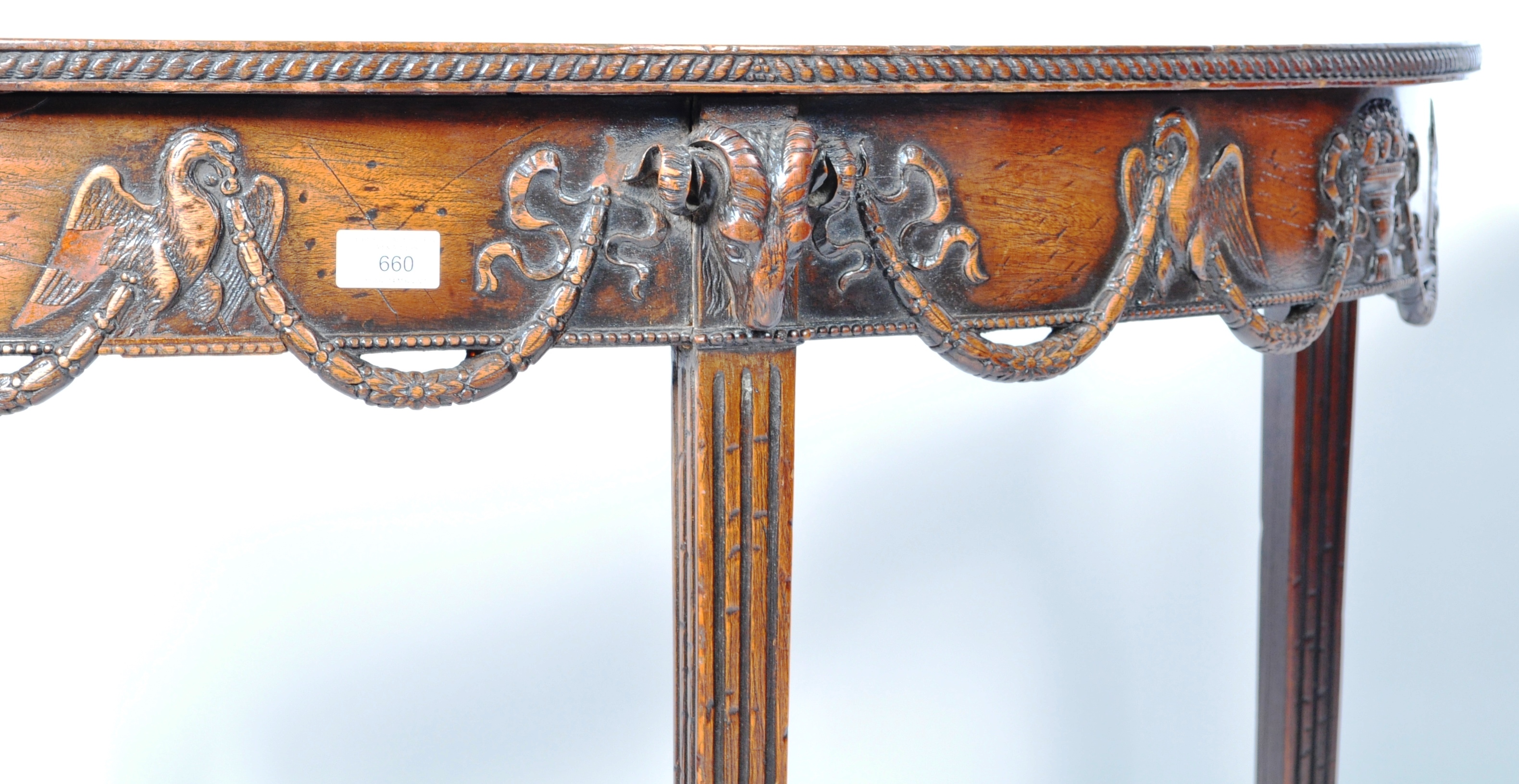 PAIR OF ROBERT ADAM MANNER CONSOLE TABLES - Image 4 of 9