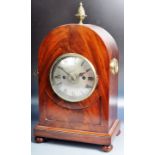 EARLY 19TH CENTURY REGENCY MAHOGANY BRACKET CLOCK