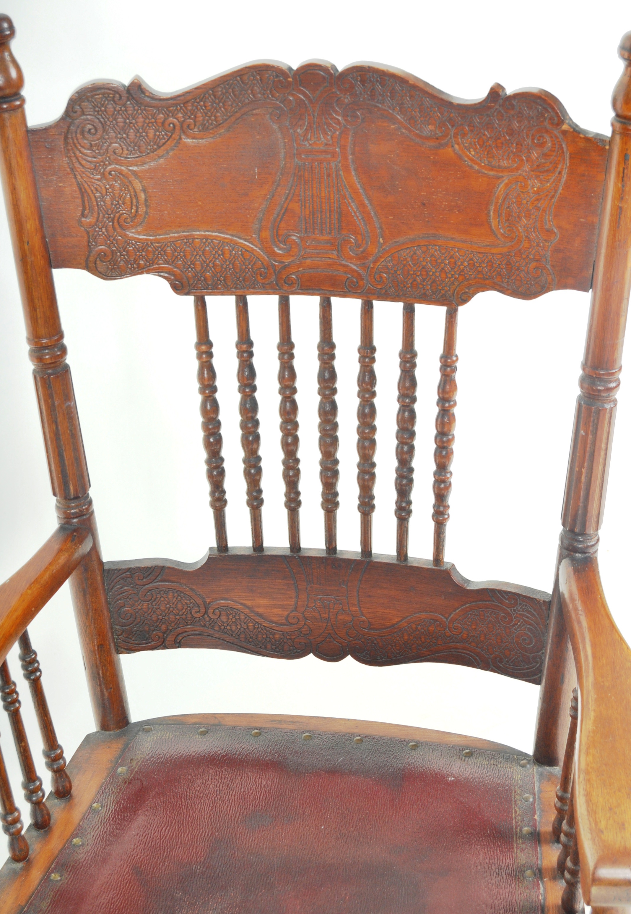 20TH CENTURY AMERICAN MAHOGANY CARVER ARMCHAIR - Image 3 of 11