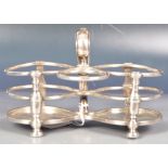 SIMON PANTIN QUEEN ANNE HALLMARKED SILVER CRUET STAND