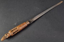 18TH CENTURY CARVED DUTCH FRUITWOOD SERVING KNIFE