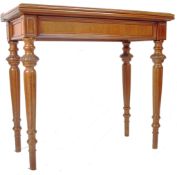 19TH CENTURY WALNUT PULL OUT TEA TABLE