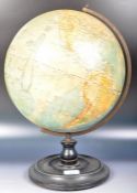 EARLY 20TH CENTURY PHILLIPS 12 INCH TERRESTRIAL GLOBE