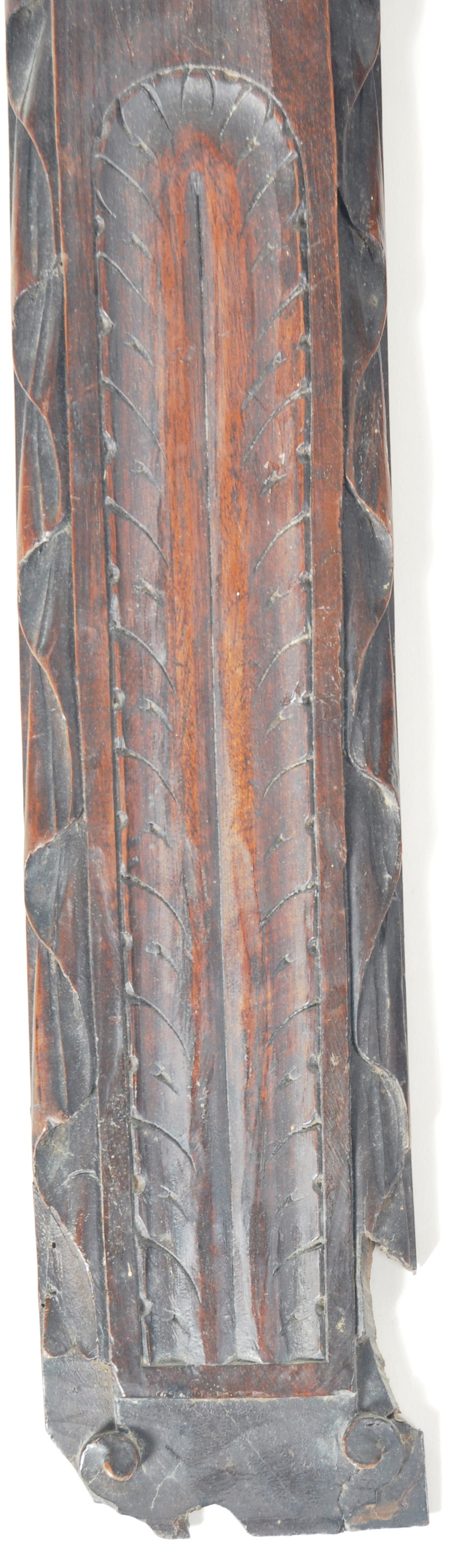 PAIR OF 17TH CENTURY CARVED WALNUT PANELS OF CARYATIDS AND HERMS - Image 8 of 10