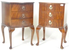 MATCHING PAIR OF GEORGE III MANNER MAHOGANY BEDSIDE CHESTS