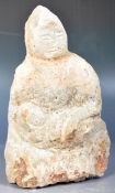 CHINESE HAND CARVED STONE MOTHER AND CHILD FIGURINE GROUP