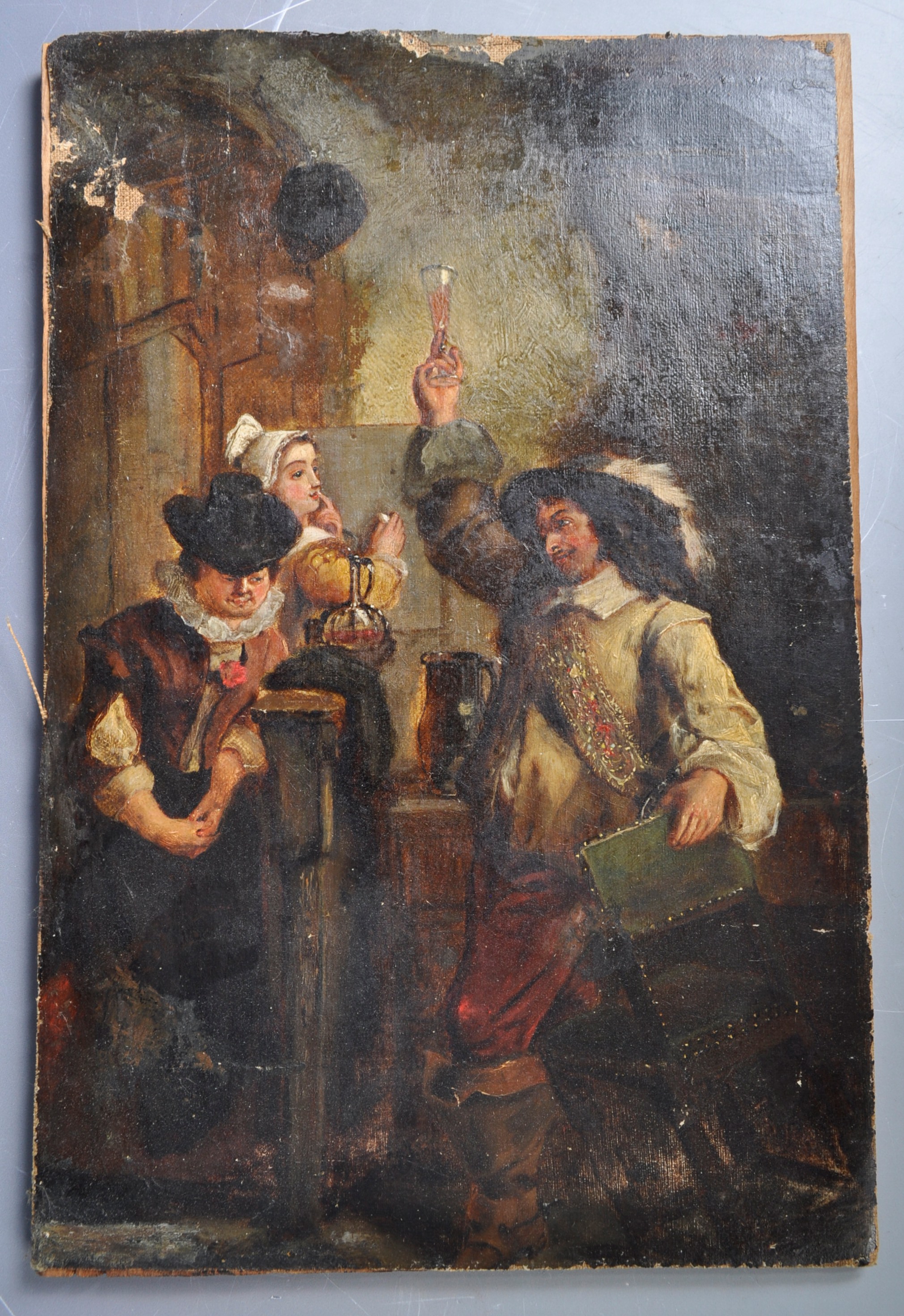 17TH CENTURY DUTCH FLEMISH OIL ON CANVAS PAINTING - Image 2 of 6