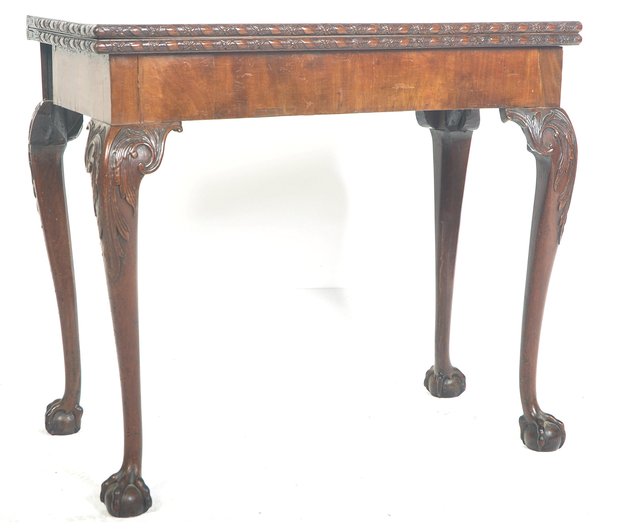 18TH CENTURY GEORGE III MAHOGANY TEA TABLE