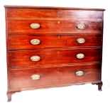 19TH CENTURY VICTORIAN MAHOGANY CHEST OF DRAWERS