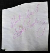 ELVIS PRESLEY (1935-1977) - AUTOGRAPHED ALBUM PAGE WITH PROVENANCE