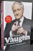 ROBERT VAUGHN (1932-2016) - FORTUNATE LIFE - SIGNED FIRST EDITION BOOK