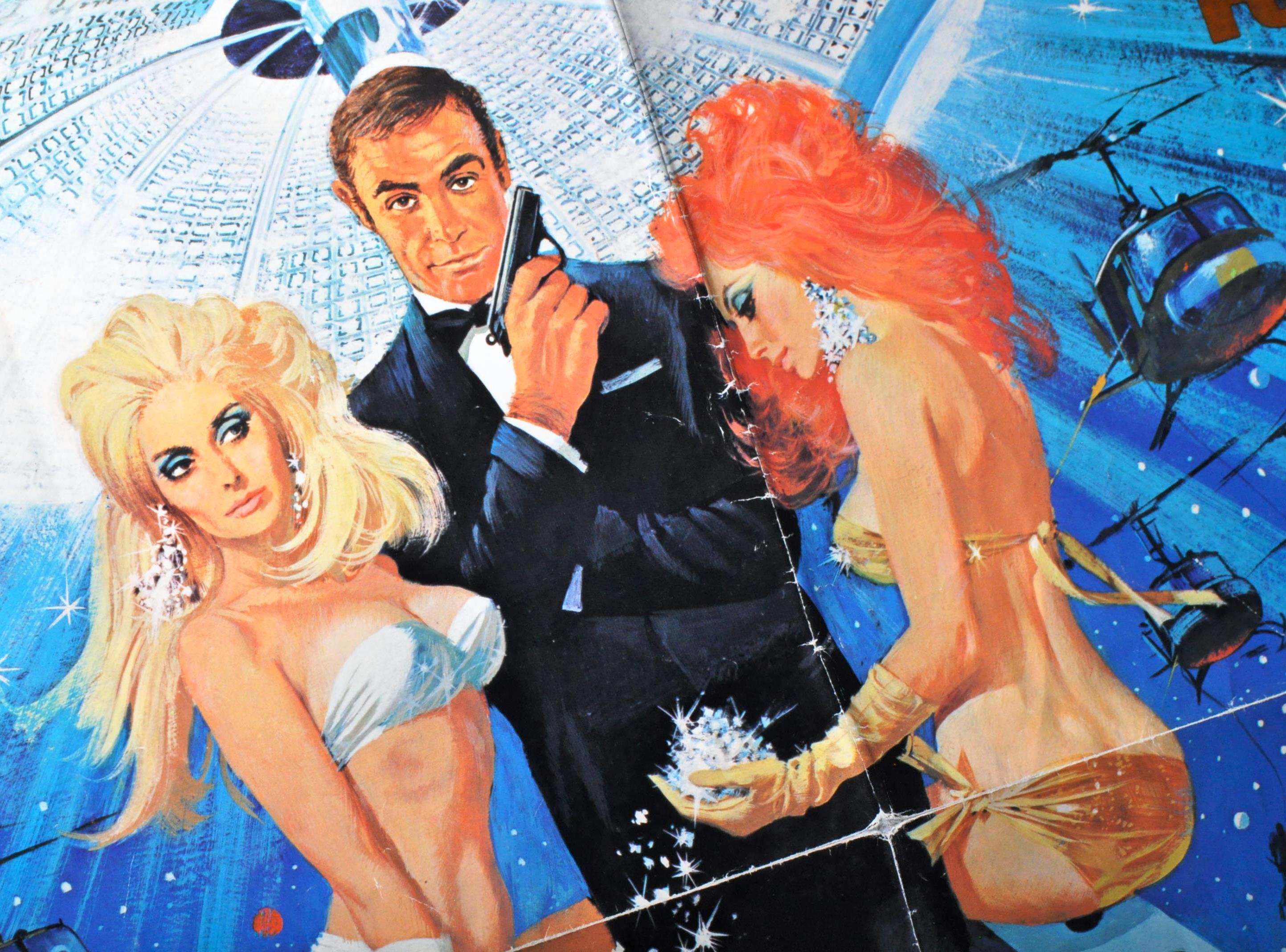 JAMES BOND 007 - DIAMONDS ARE FOREVER - ORIGINAL US ONE SHEET POSTER - Image 2 of 8