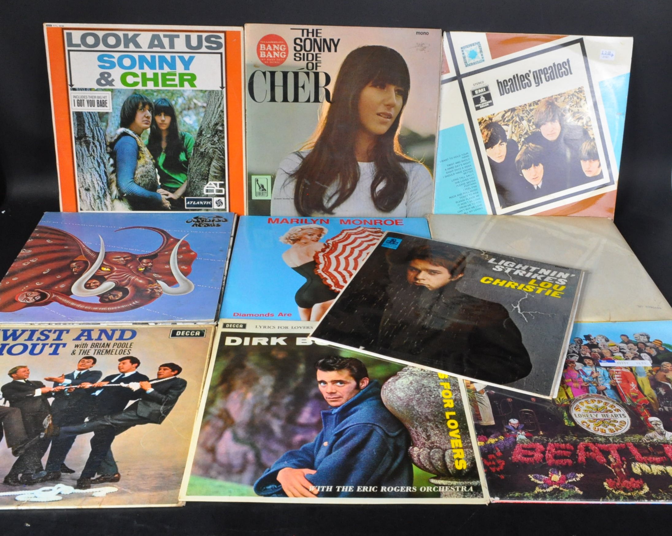 POP - MIXED SELECTION OF TEN LP VINYL RECORD ALBUMS