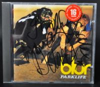 BLUR - PARKLIFE - SIGNED CD BY THE WHOLE BAND