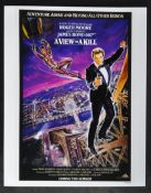 JAMES BOND 007 - JOHN GLEN - DIRECTOR / EDITOR SIGNED MINIPOSTER – AFTAL