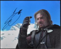 SEAN BEAN - LORD OF THE RINGS - SIGNED 8X10" PHOTOGRAPH - AFTAL