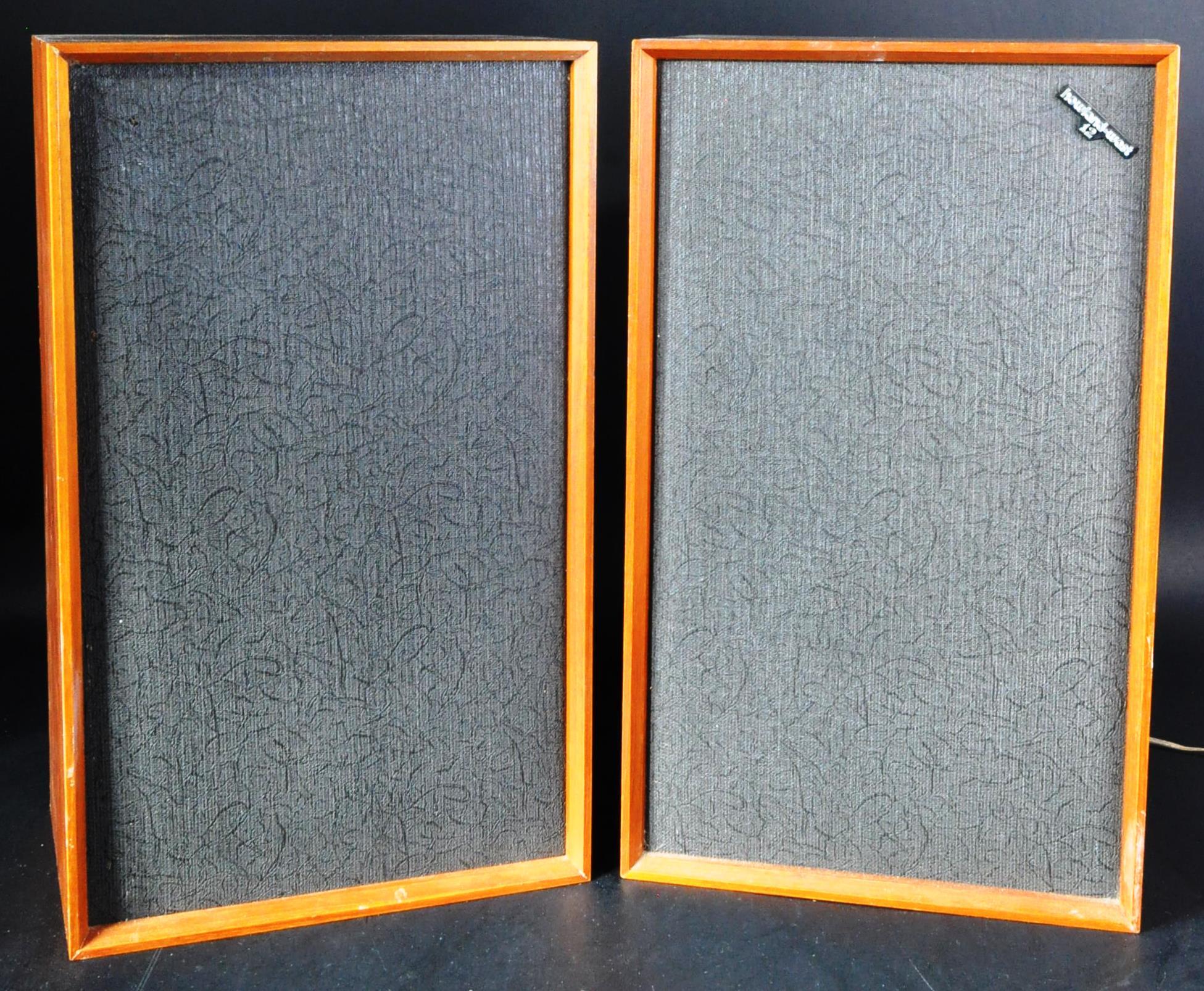 HOWLAND WEST - MODEL 12 - MATCHING PAIR OF TEAK CASED SPEAKERS