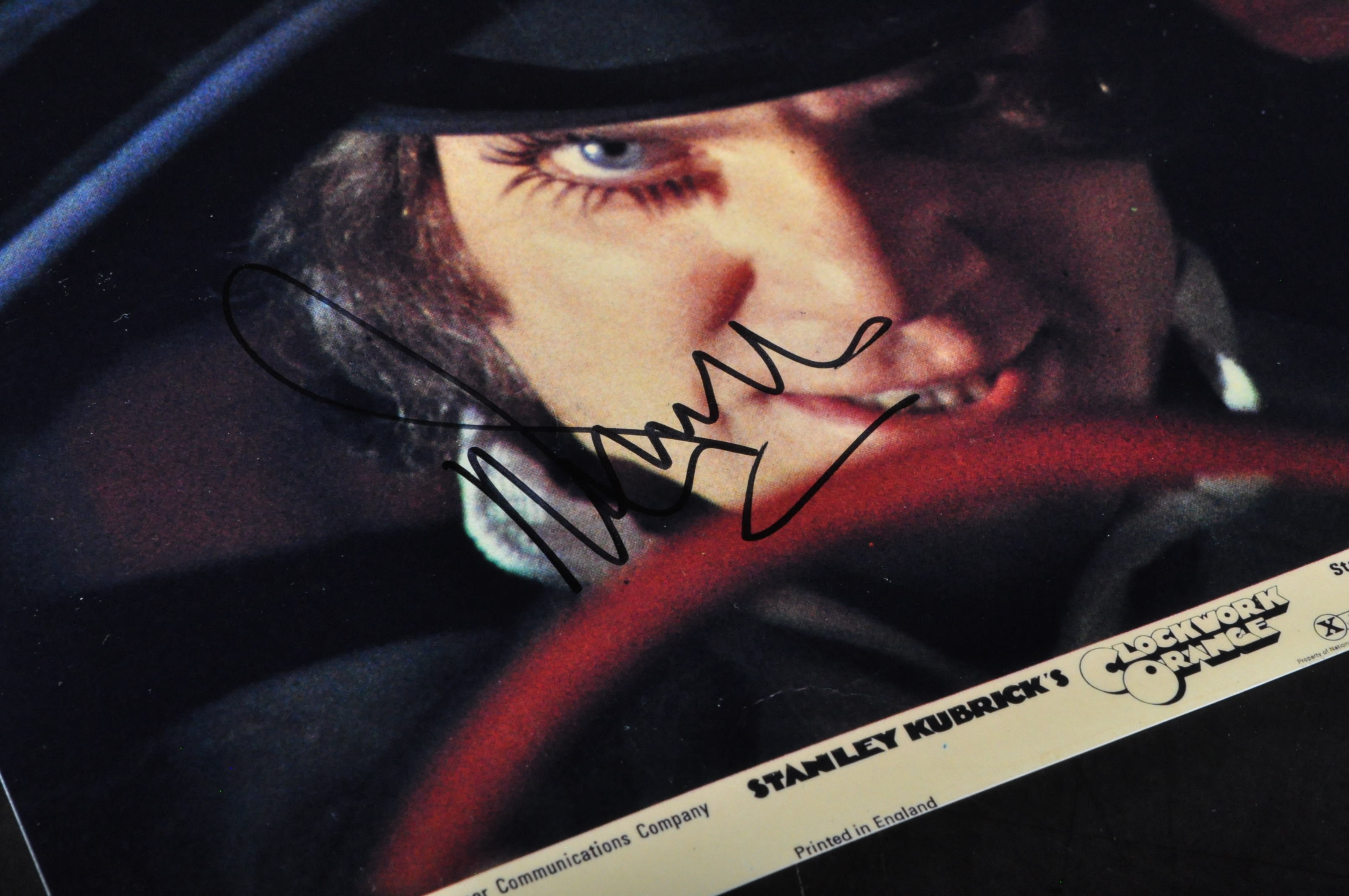 MALCOLM MCDOWELL - CLOCKWORK ORANGE - SIGNED PHOTO - AFTAL - Image 2 of 2