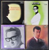 BUDDY HOLLY - SELECTION OF VINYL RECORDS INCLUDING HIS FIRST ALBUM