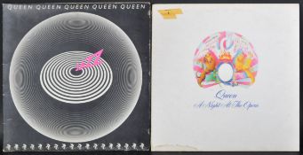 QUEEN - TWO FIRST PRESSING VINYL RECORDS - NIGHT AT THE... AND JAZZ