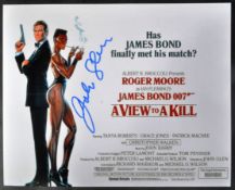 JAMES BOND 007 - JOHN GLEN - DIRECTOR / EDITOR SIGNED MINIPOSTER – AFTAL