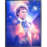 DOCTOR WHO - COLIN BAKER (SIXTH DOCTOR) - SIGNED 16X12" PHOTO