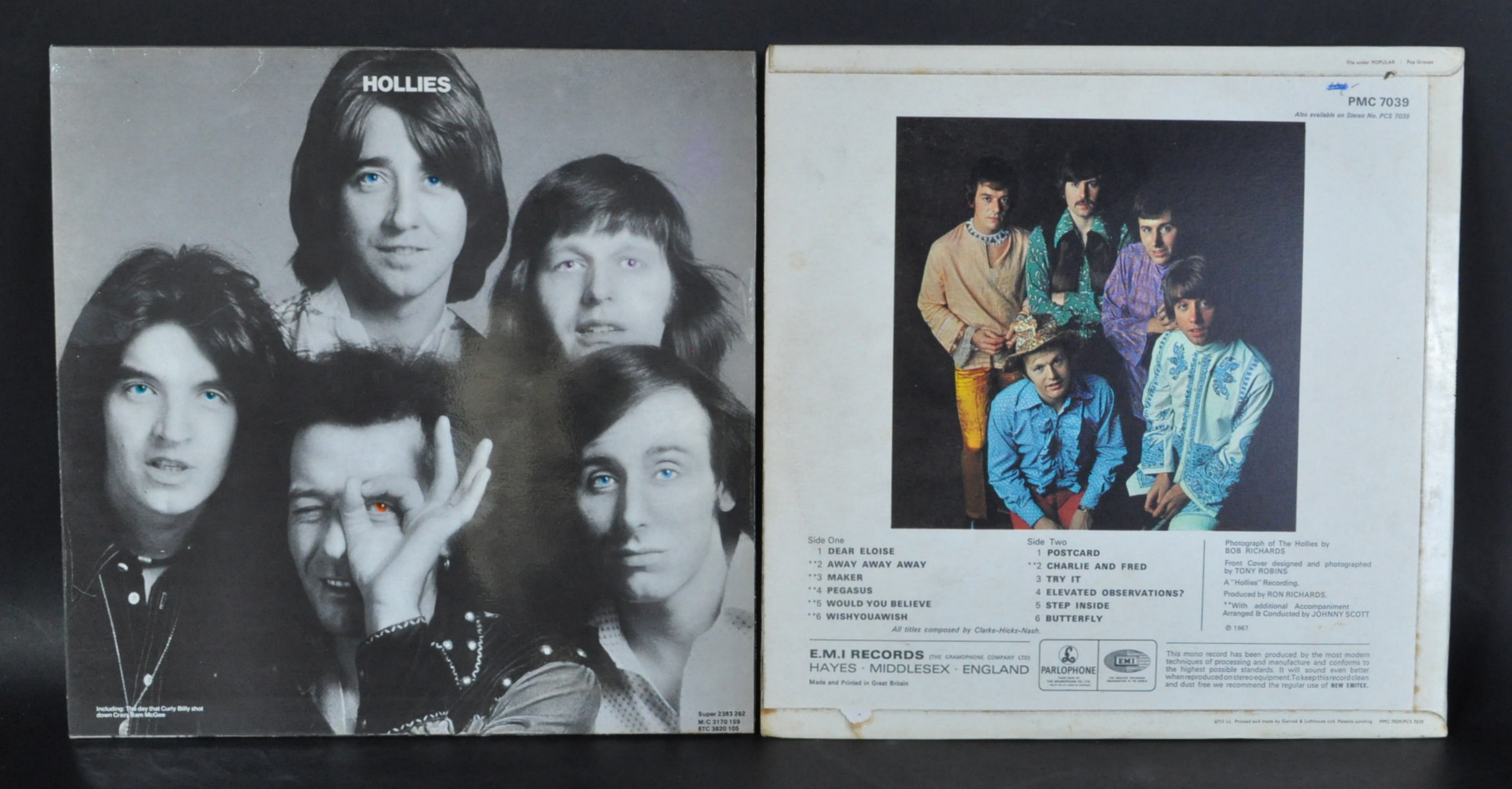 THE HOLLIES - BUTTERFLY FIRST PRESSING AND SELF TITLED ALBUM - Image 2 of 8