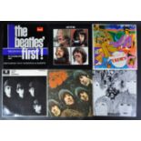 THE BEATLES - COLLECTION OF SIX VINYL RECORD ALBUMS