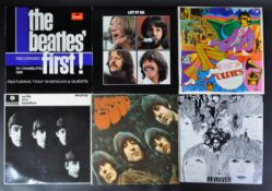 THE BEATLES - COLLECTION OF SIX VINYL RECORD ALBUMS