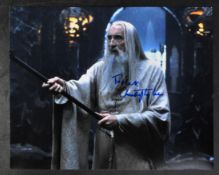 SIR CHRISTOPHER LEE - LORD OF THE RINGS - AUTOGRAPHED 8X10" PHOTO