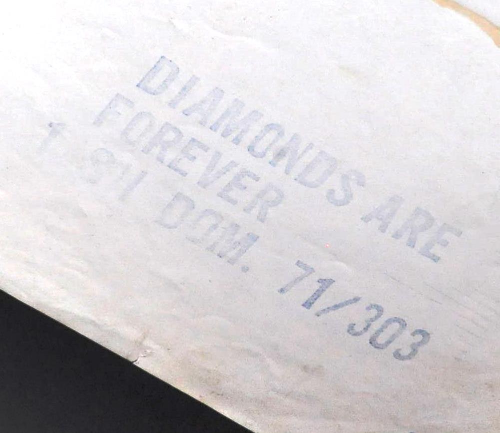 JAMES BOND 007 - DIAMONDS ARE FOREVER - ORIGINAL US ONE SHEET POSTER - Image 8 of 8