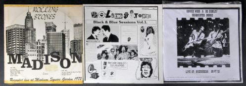 THE ROLLING STONES - COLLECTION OF THREE BOOTLEG ALBUMS