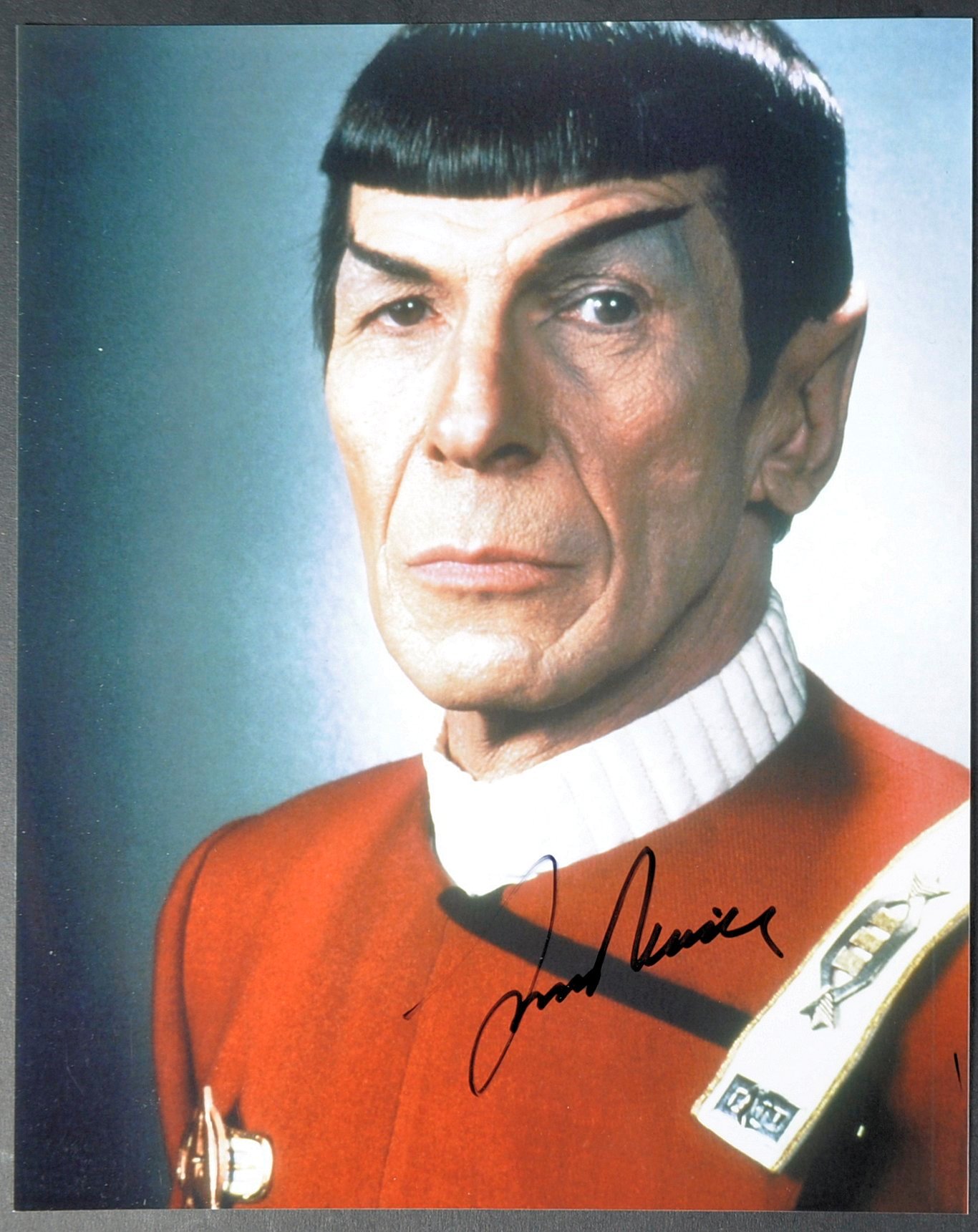 STAR TREK - LEONARD NIMOY (D.2015) - AUTOGRAPHED 8X10" COLOUR PHOTO