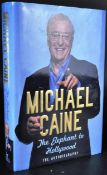 SIR MICHAEL CAINE - ELEPHANT TO HOLLYWOOD - SIGNED FIRST EDITION BOOK