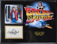 MICHAEL J FOX - BACK TO THE FUTURE - AUTOGRAPH DISPLAY - AFTAL