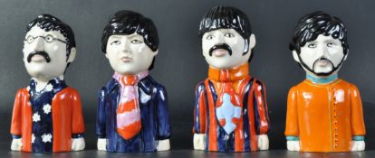 THE BEATLES - PEGGY DAVIES - SET OF LIMITED EDITION CERAMIC STATUES