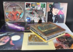 ROCK / POP - A COLLECTION OF APPROX; 25 VINYL RECORD ALBUMS