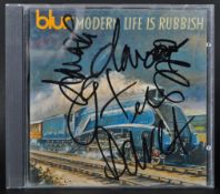 BLUR - MODERN RUBBISH - SIGNED CD BY THE WHOLE BAND
